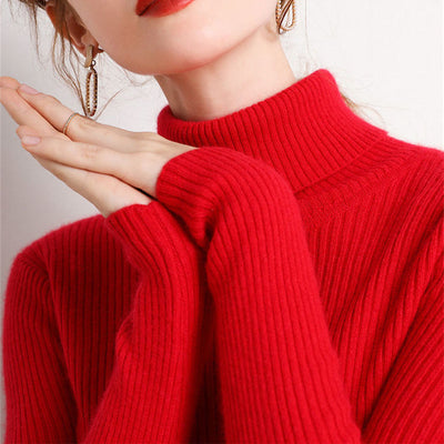 Pull Pilou Moulant Rouge