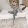 Pyjama Femme Velours Gris-Pyjama-Le Pilou Pilou