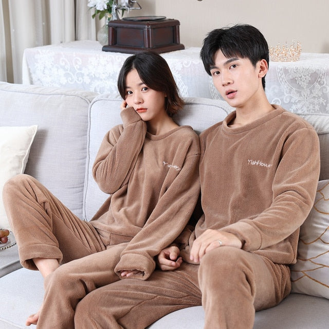 Pyjama Pilou Pilou Couple Marron-Pyjama-Le Pilou Pilou