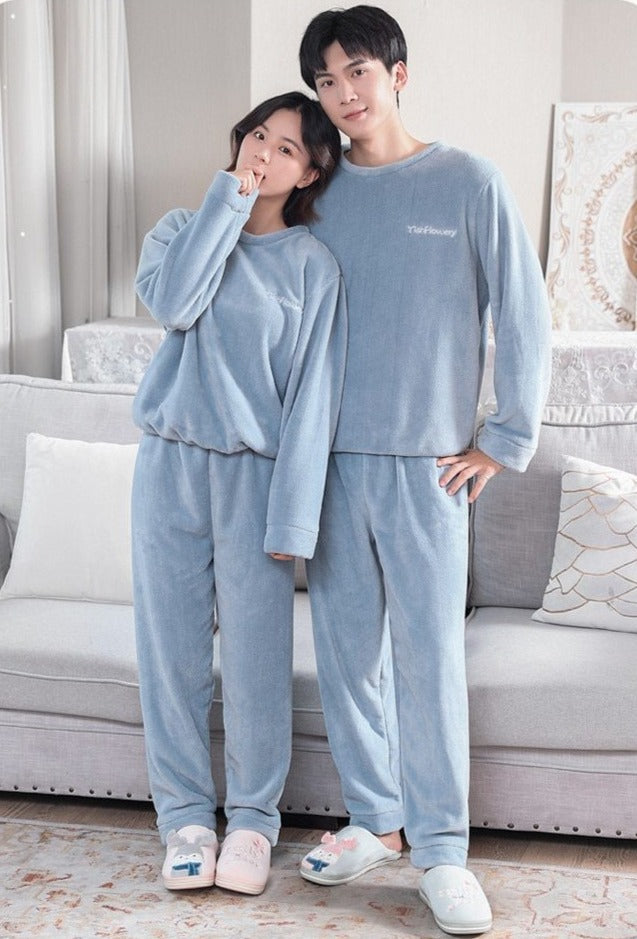 Pyjama Pilou Pilou Couple Bleu-Pyjama-Le Pilou Pilou